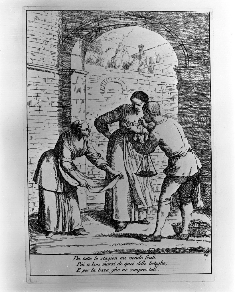 Gaetano Zompini - 144, venditore di frutta, Gallerie dell'Accademia, Venezia, attribuito